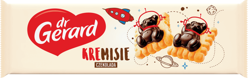 Dr. Gerard KreMisie Biscuits with cream and milk chocolate 175 g