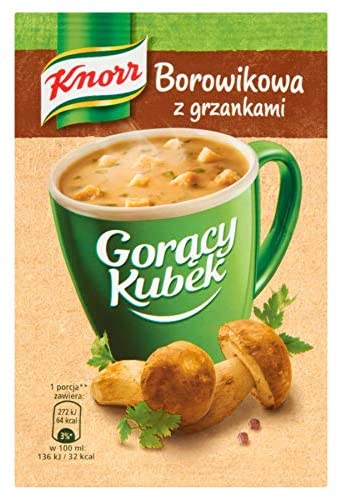 Knorr Goracy Kubek Forest Mushroom Edible Bolete Soup Borowikowa - Instant Mug 14 g