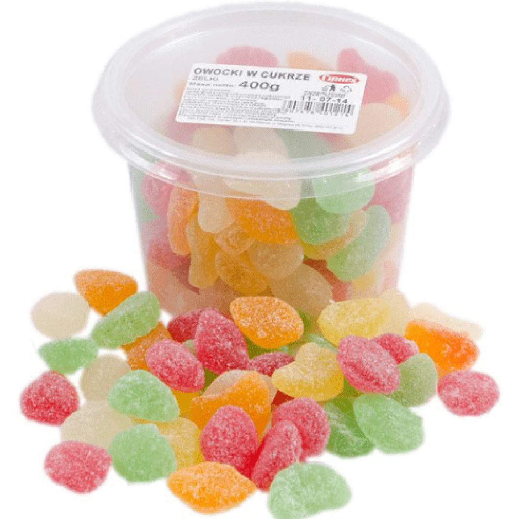 Multi-fruit jellies in sugar sprinkles jelly beans 400g