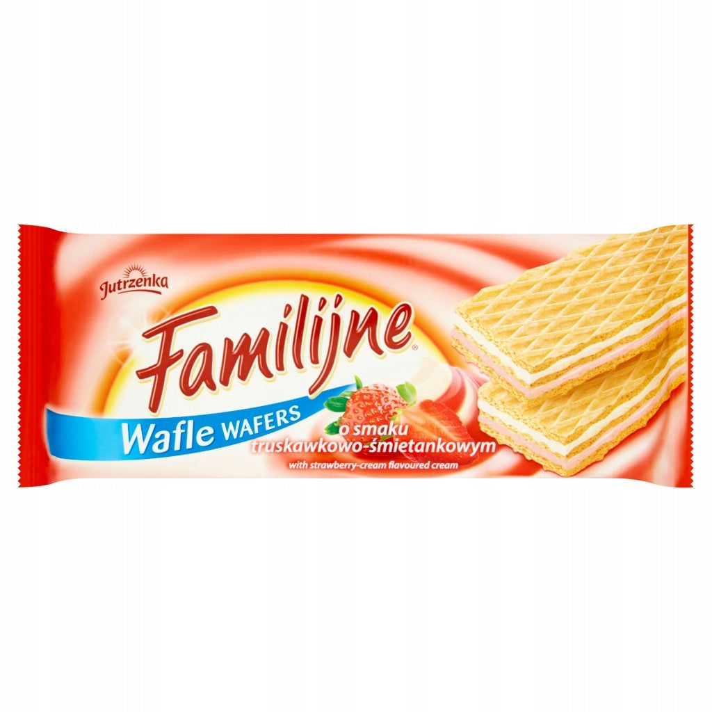 JUTRZENKA FAMILIJNE WAFERS 180 G STRAWBERRY