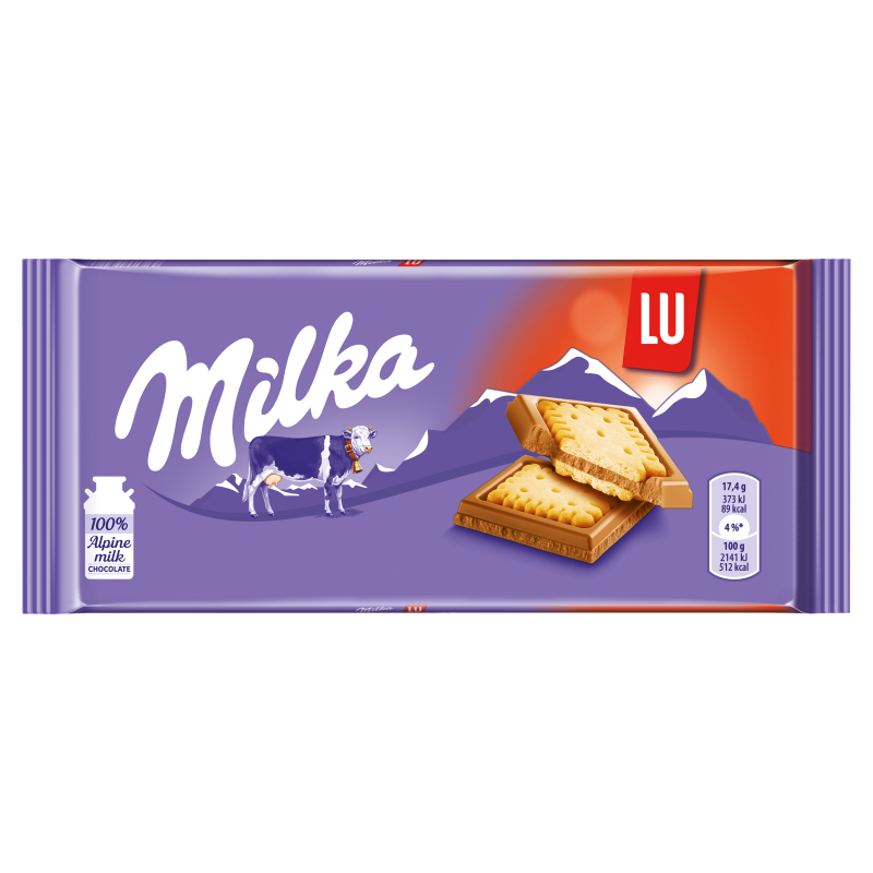 MILKA LU Alpine Milk Chocolate 87G