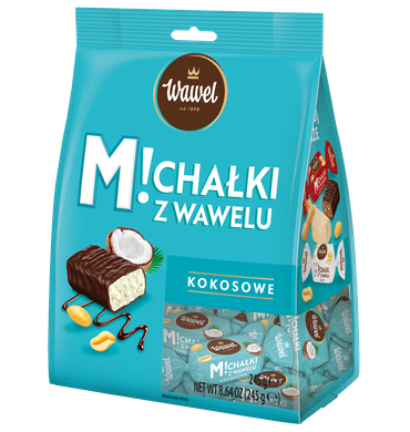 Wawel Michałki  Coconut Candies in Chocolate 245 g