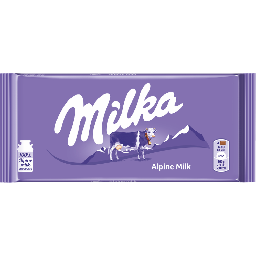 MILKA ALPINE MILK CHOCOLATE  BAR 100G