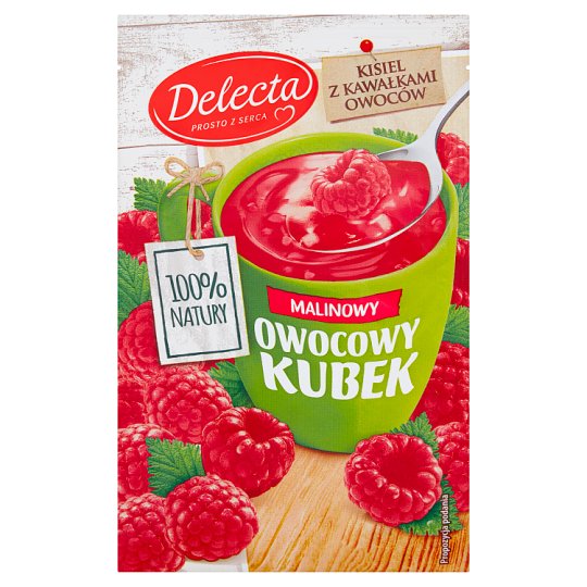 Delecta From the heart of nature Fruit cup Raspberry kissel 30 g