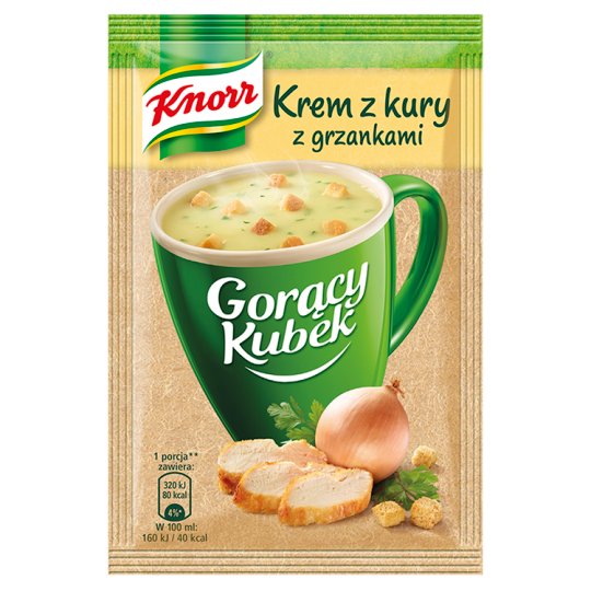 Knorr Instant Cream of Chicken Soup with Croutons Krem z Kury 15g