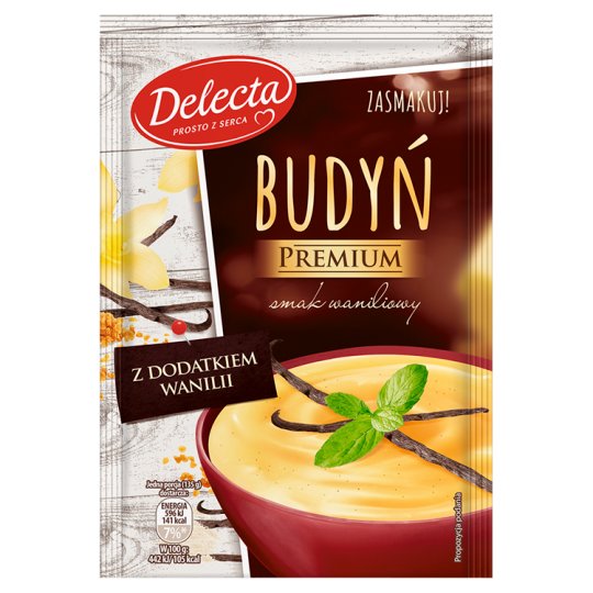 Delecta Vanilla pudding with the addition of vanilla 47 g