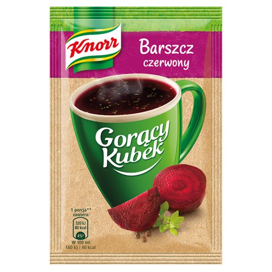 Knorr Goracy Kubek Barszcz Czerwony Beetroot Soup 14 g