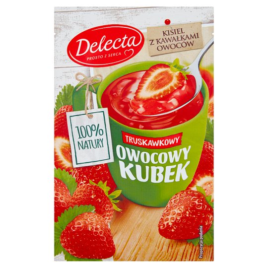 Delecta From the heart of nature Fruit cup Strawberry kissel 30 g