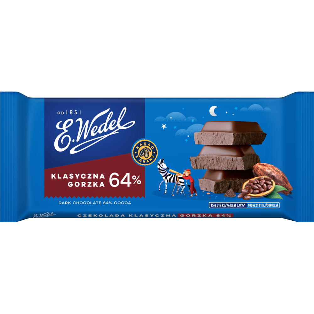 WEDEL DARK CHOCOLATE WITH CHERRY FILLING 100G