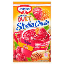 Dr. Oetker Słodka Chwila Fruit jelly with pieces of fruit and vitamin C raspberry & honey 31.5 g