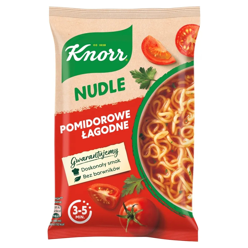 Knorr Noodle Snack Soup Tomato  Nudle Pomidorowa 65g