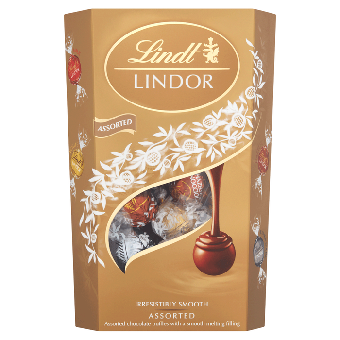 Lindt LINDOR  Assorted Chocolate Truffles Box  200g  Chocolate Balls with a Smooth Melting Filling